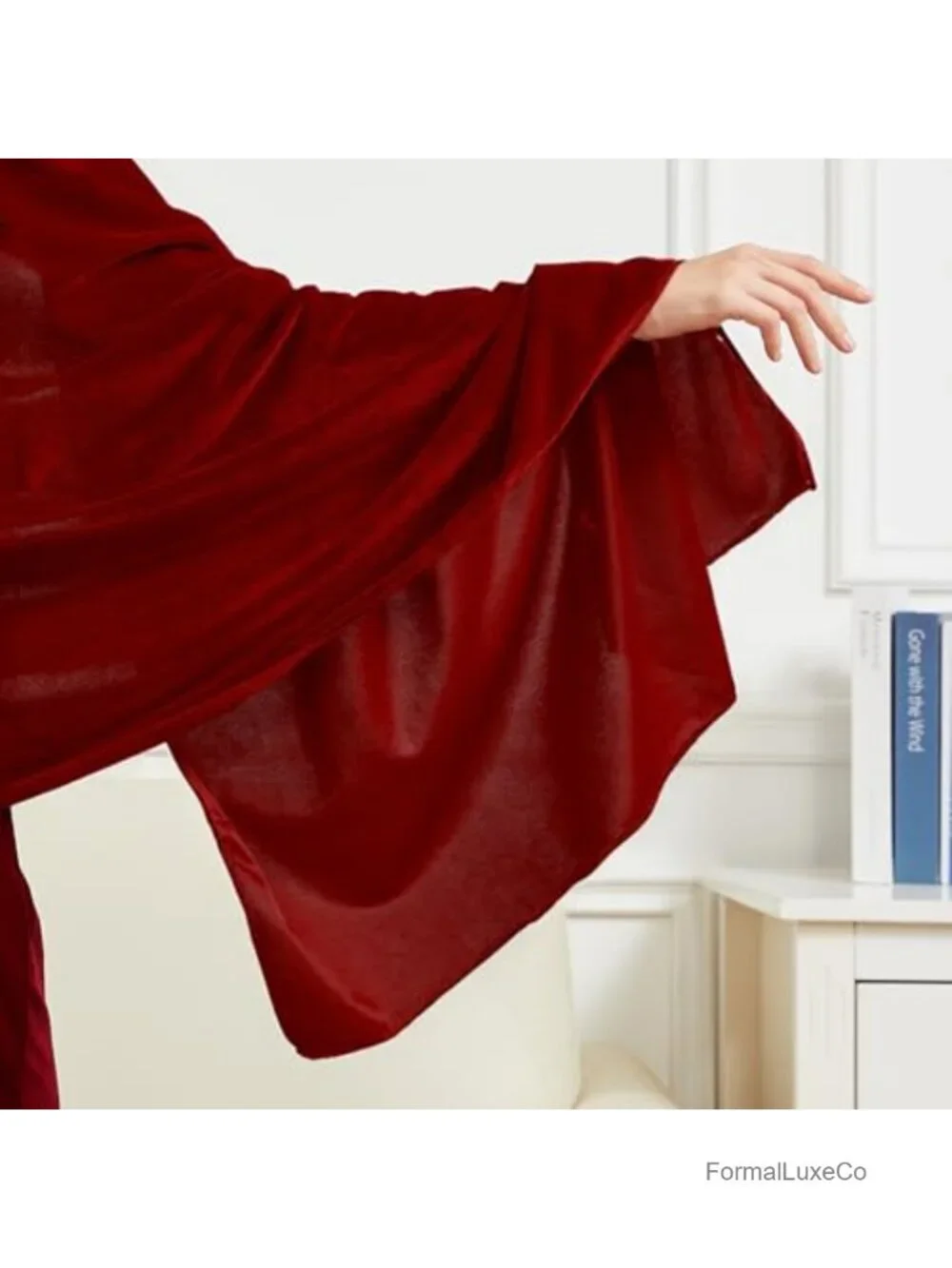 Velvet Shawl and Wrap Single-sided for Evening Dresses Wedding Bridal Scarf